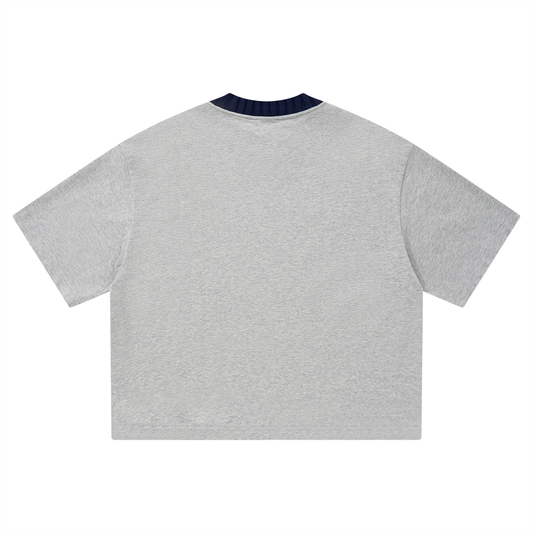 Heritage H Knitted Neck Short-Sleeve T-Shirt