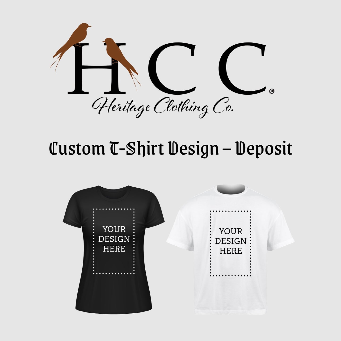 Custom T-Shirt Design – Deposit