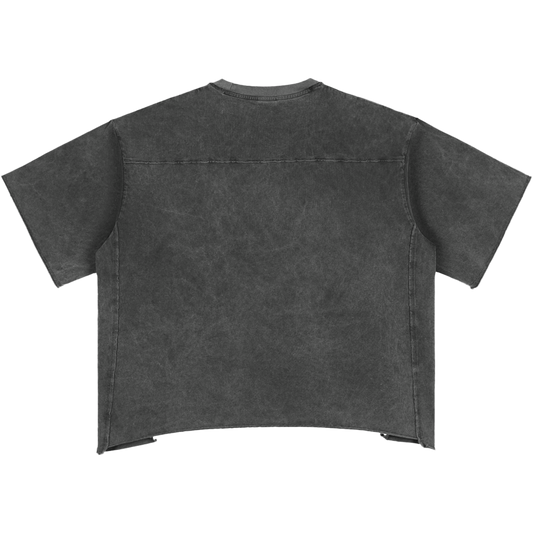 Hate What Is Evil Women's Snow Washed Raw Hem Boxy T-Shirt