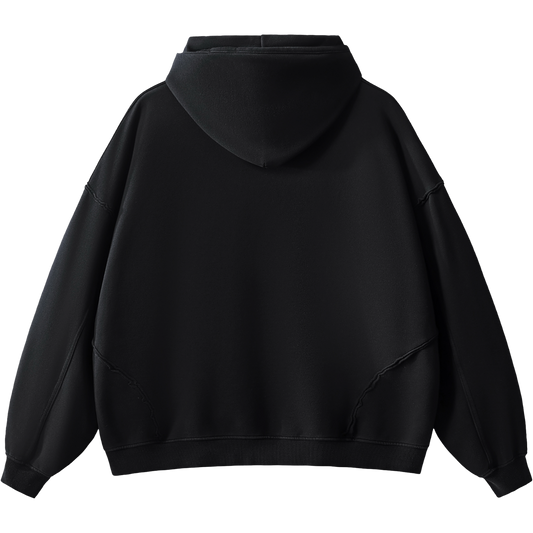Heritage Essential Raw-Edge Oversized Hoodie