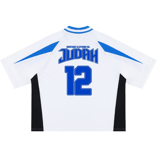 Judah Blue Cotton Color Block Jersey