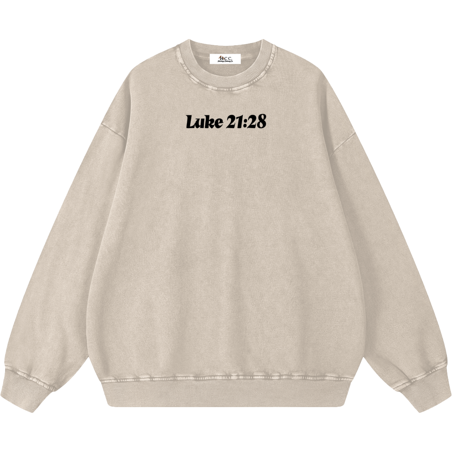 Look Up Women's Oversized Snow Washed Sweatshirt