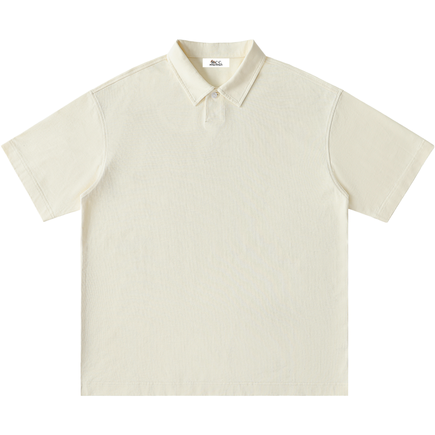 Men's One-Button Short-Sleeve Polo Shirt
