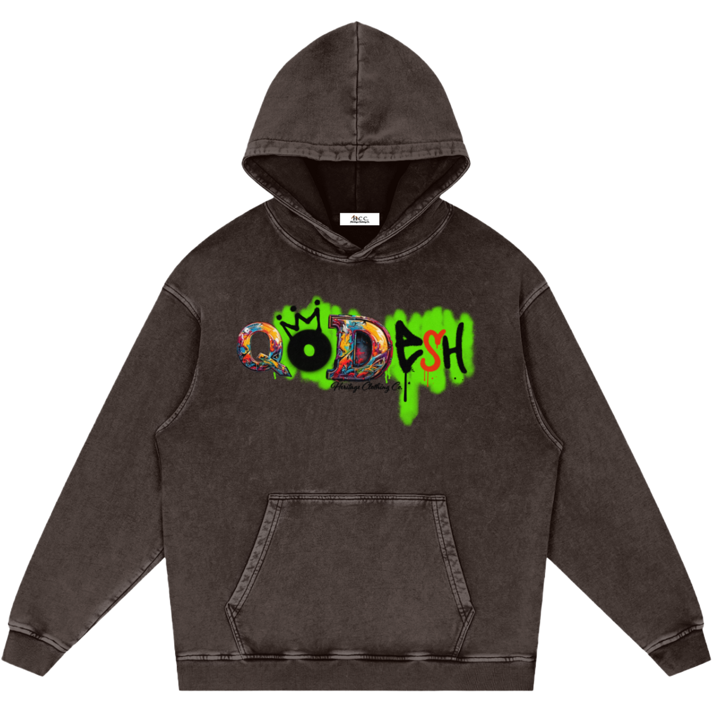 Qodesh Snow Washed Hoodie