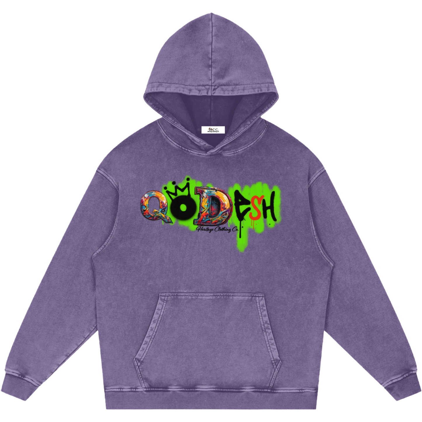 Qodesh Snow Washed Hoodie