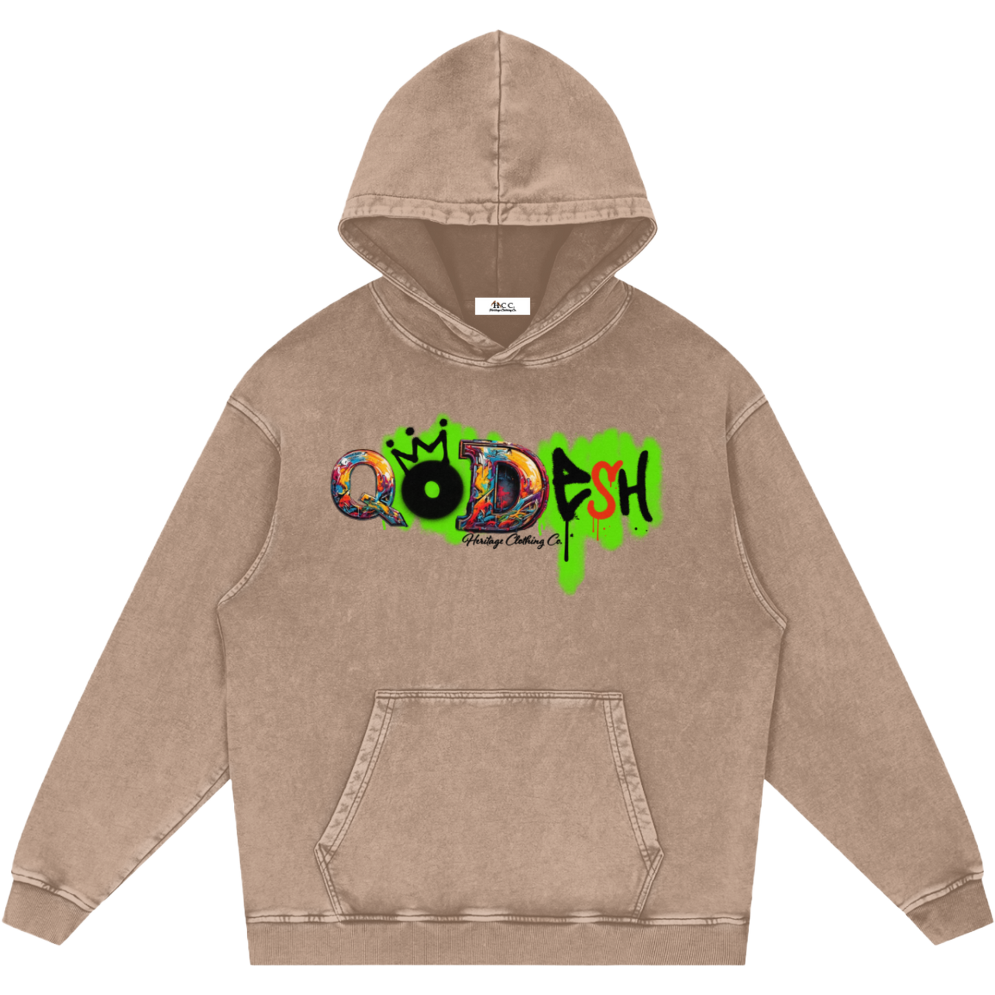 Qodesh Snow Washed Hoodie