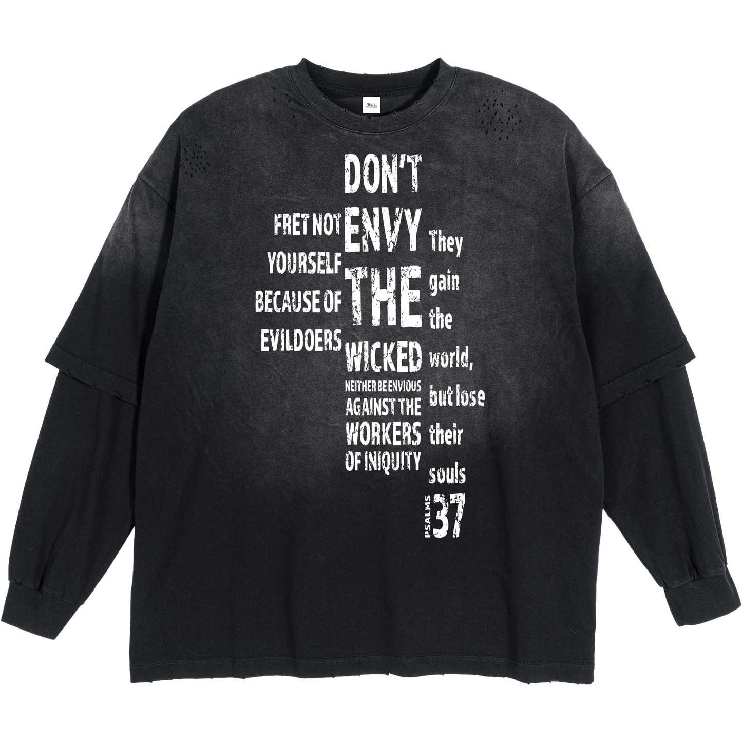 Don't Envy The Wicked Men's Layered-Style T-Shirt