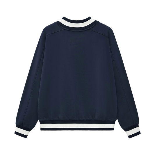 V-Neck Crosscut Sweatshirt