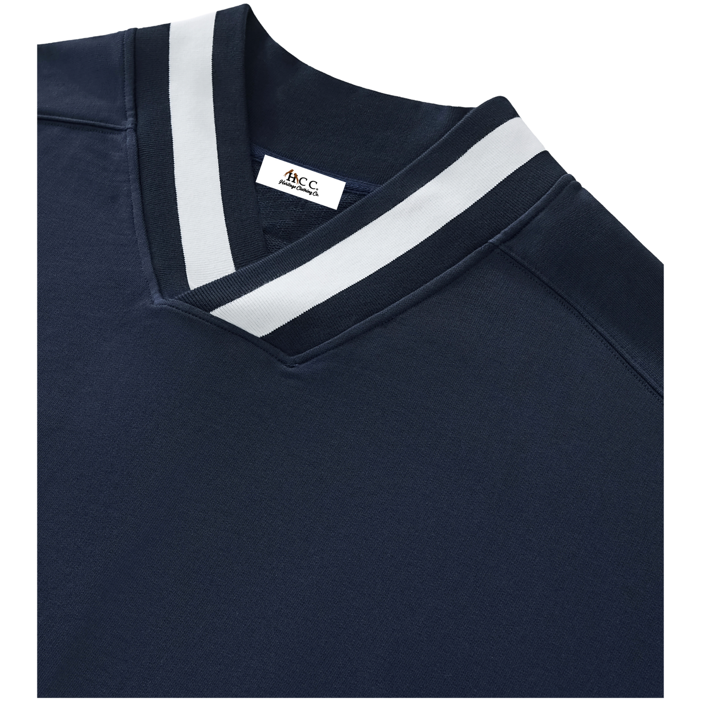 V-Neck Crosscut Sweatshirt