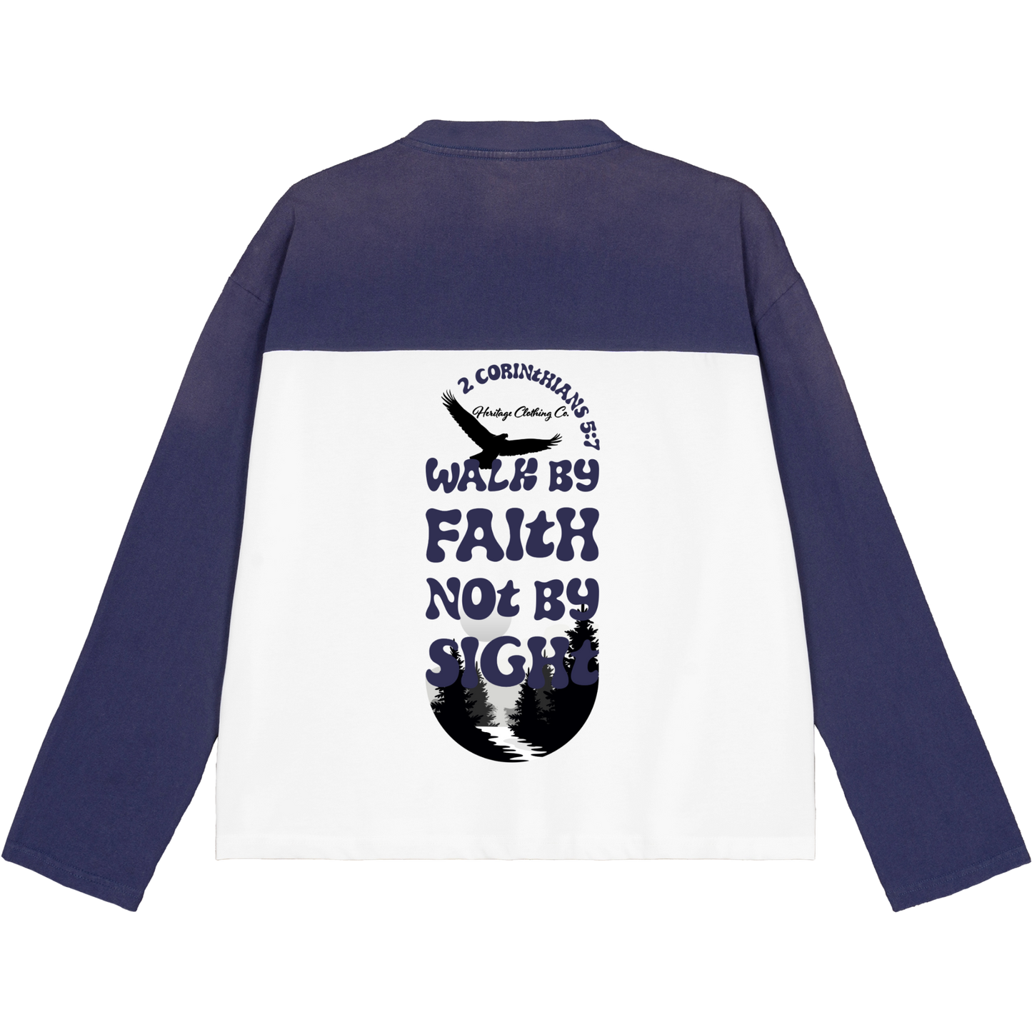 Walk By Faith Women's Color-Block Long-Sleeve T-Shirt