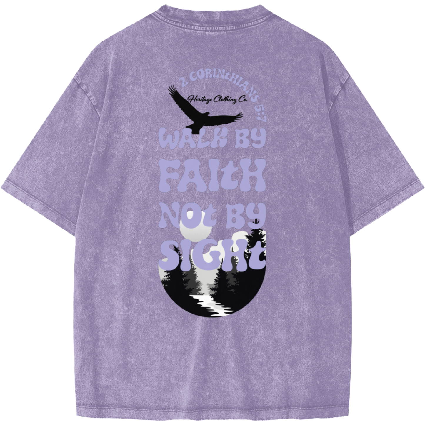 Walk By Faith Women's Snow Washed T-Shirt