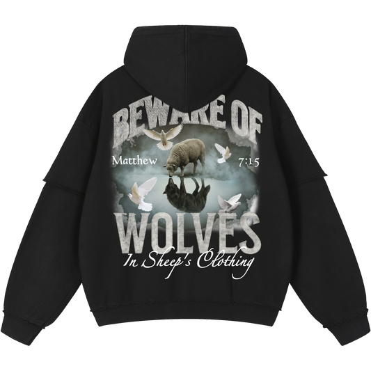 Wolves In Sheep's Clothing Men's Double Layered Hoodie