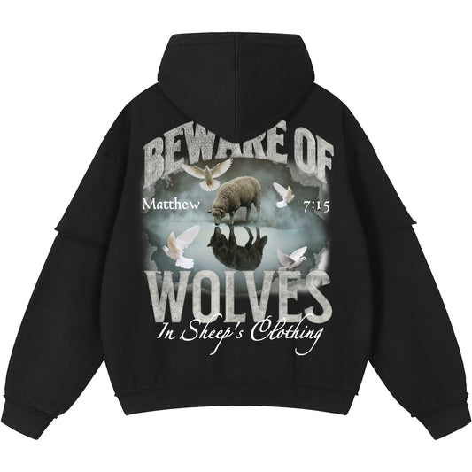 Wolves In Sheep's Clothing Men's Double Layered Hoodie