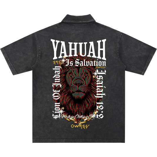 Yahuah Is Salvation Men's Timeless Short-Sleeve Polo Shirt