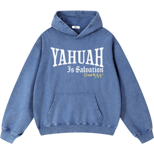 Yahuah Is Salvation Men's Royal Blue Vintage Heavyweight Sweatsuit Bundle