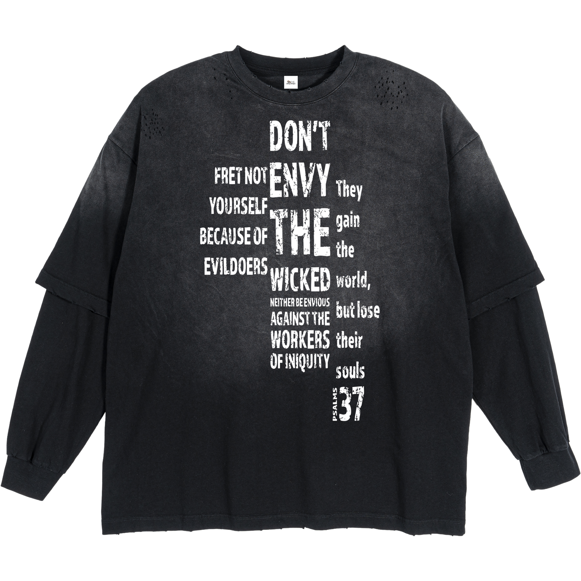 Heritage Clothing Co.,heritageclothingco,Yahuah,Yahusha,100% Cotton,Cotton,Men's,Don't Envy The Wicked,Psalms 37:1-2,Layered-Style