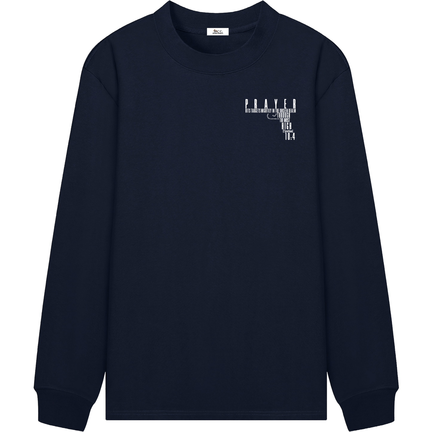 HeritageClothingCo.,heritageclothingco,Yahuah,Yahusha,100% Cotton,Long-Sleeve,Prayer Hits Targets,Graphic Tee,T-Shirt,Graphic Long-Sleeve