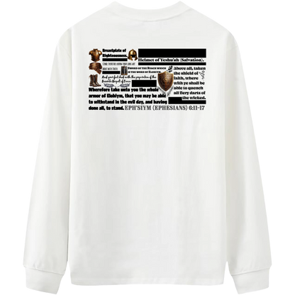Heritage Clothing Co.,heritageclothingco,Yahuah,Yahusha,100% Cotton,The Whole Armor,Ephesians 6:11–17,Long-Sleeve T-Shirt,T-Shirt,Long-Sleeve