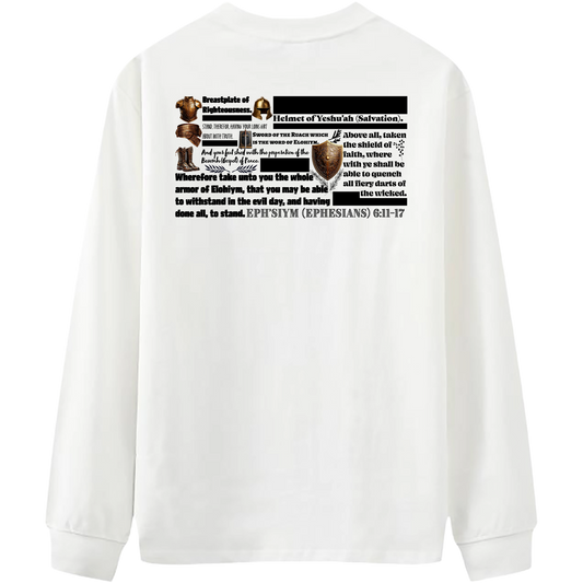 Heritage Clothing Co.,heritageclothingco,Yahuah,Yahusha,100% Cotton,The Whole Armor,Ephesians 6:11–17,Long-Sleeve T-Shirt,T-Shirt,Long-Sleeve