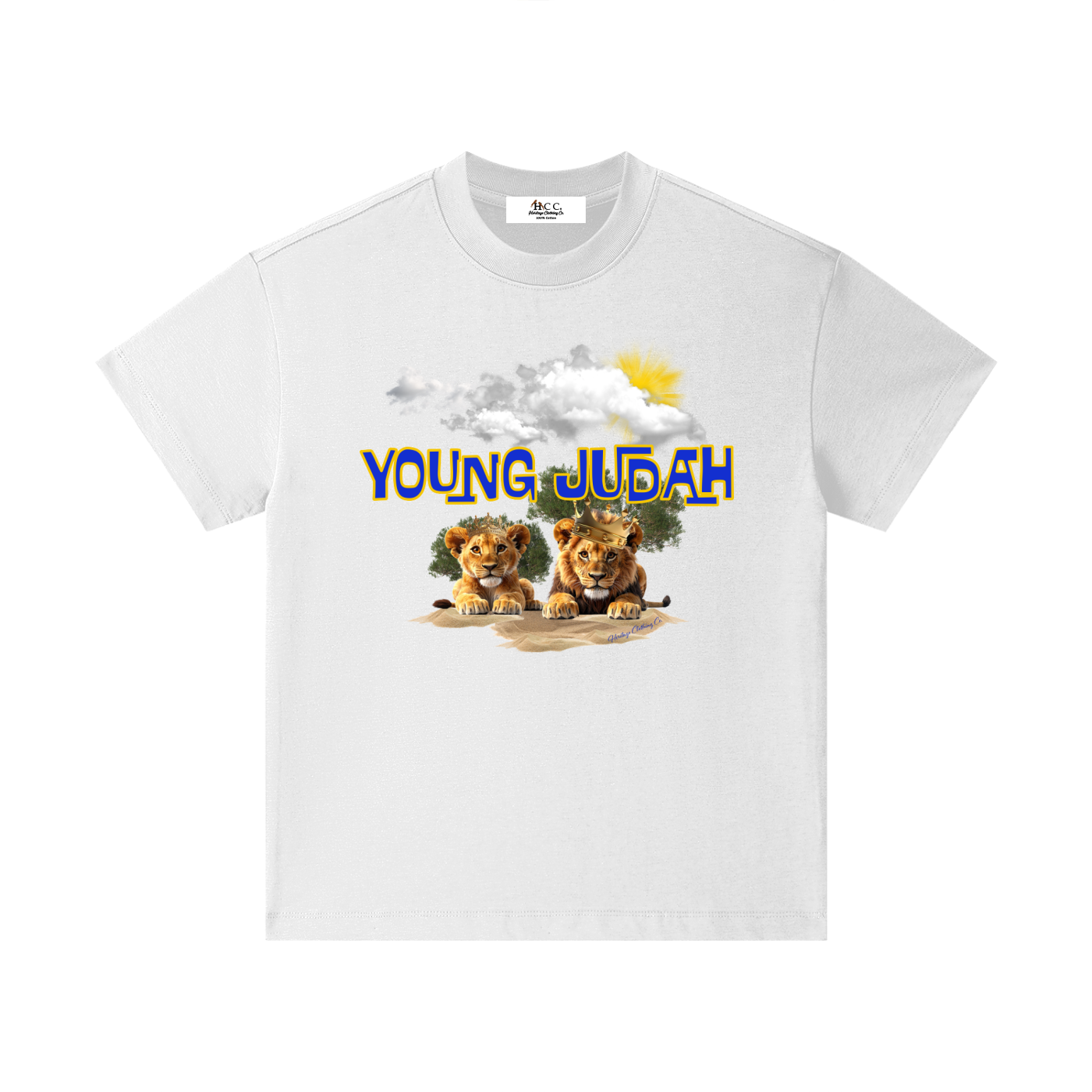 HeritageClothingCo.,heritageclothingco,Yahuah,Yahusha,100% Cotton,Young Judah,Short-Sleeve,Children,Graphic Tee,Short-Sleeves