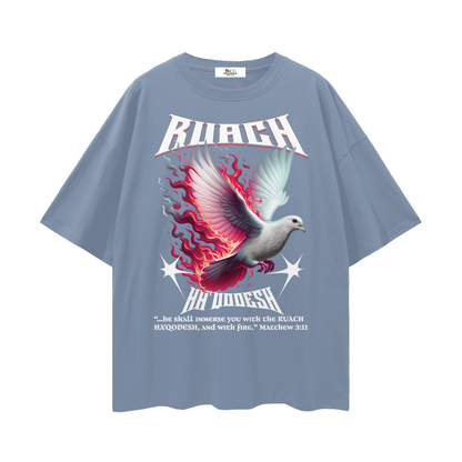 100 percent cotton,faith-based apparel,set apart clothing,righteouswear,scripture apparel,t-shirt,drop shoulder tee,lightweight tee,ruach fire,matthew 3 11