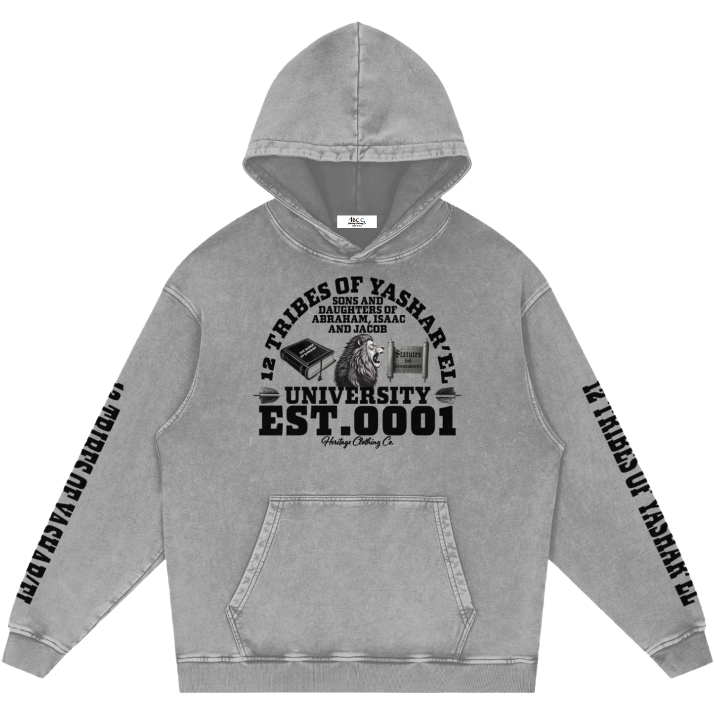 12 Tribes University Snow Washed Hoodie