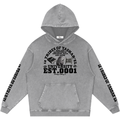 12 Tribes University Snow Washed Hoodie