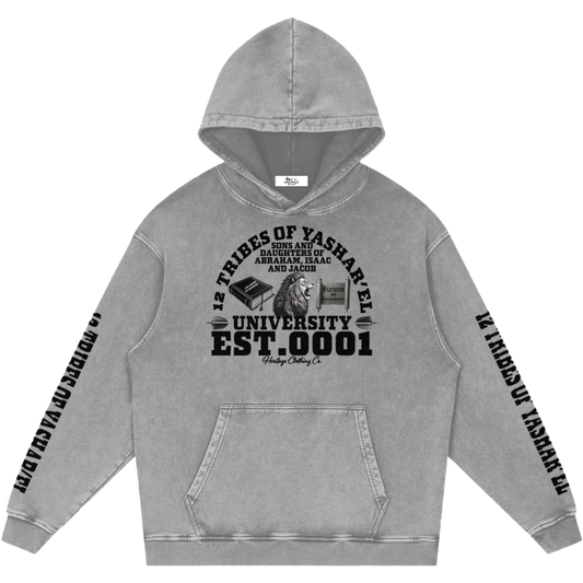 12 Tribes University Snow Washed Hoodie