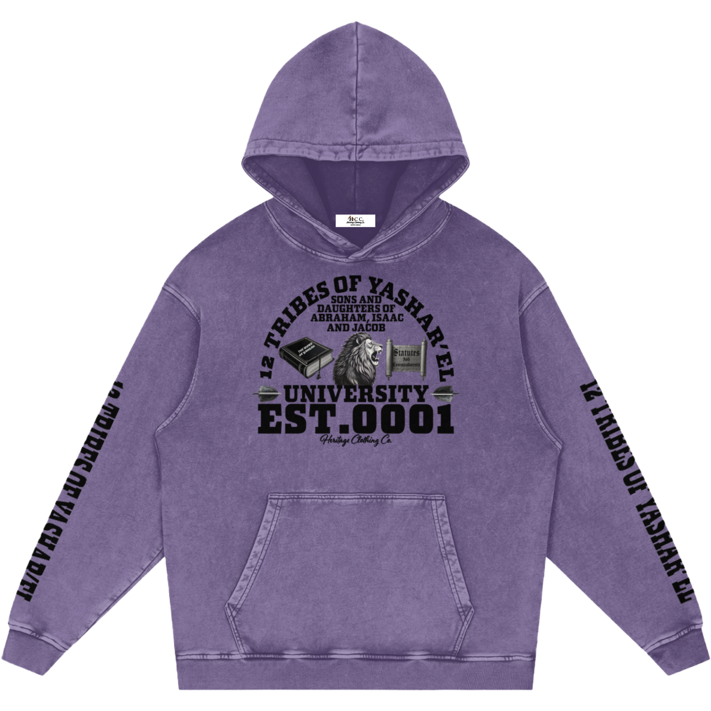 12 Tribes University Snow Washed Hoodie