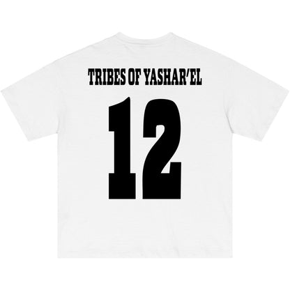 12 Tribes University Lightweight Slub Cotton T-Shirt (Drop Shoulder)