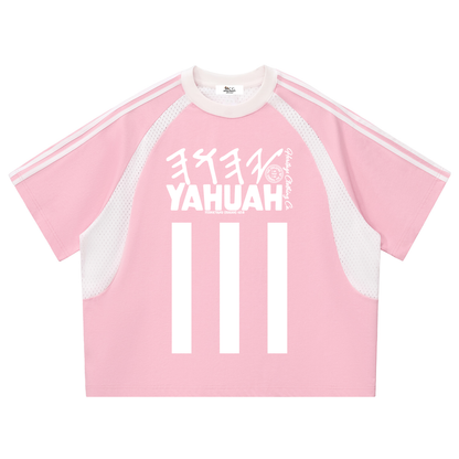 True Name Women's Mesh Panel T-Shirt