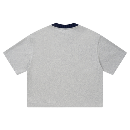 Heritage H Knitted Neck Short-Sleeve T-Shirt