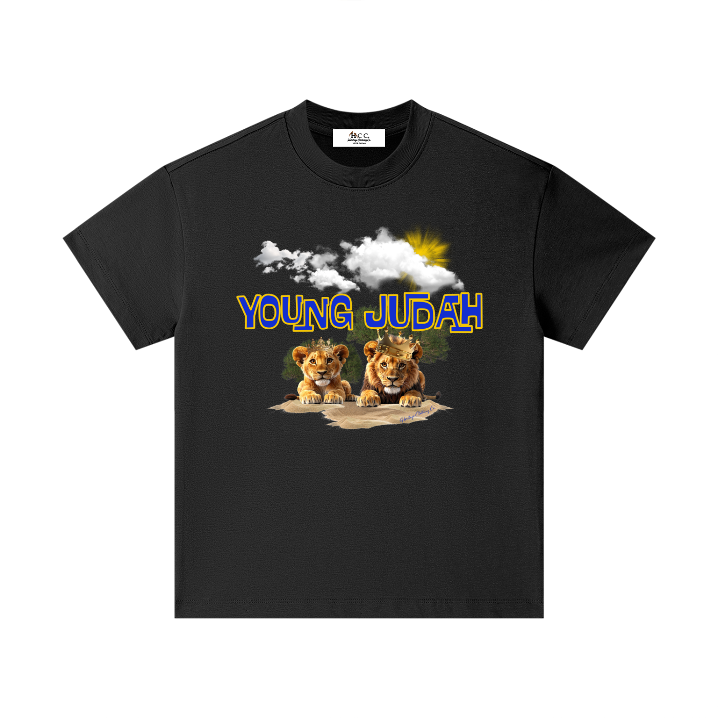 HeritageClothingCo.,heritageclothingco,Yahuah,Yahusha,100% Cotton,Young Judah,Short-Sleeve,Children,Graphic Tee,Short-Sleeves