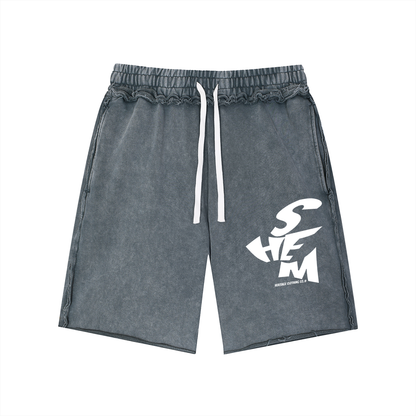 Shem,Sons of Shem,Vintage Wash Shorts,100 percent Cotton Shorts,Set Apart Clothing,Faith Based Apparel,Hebrew Heritage Clothing,Cotton Streetwear,Mens Cotton Shorts,Heritage Clothing Co