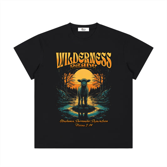 100 percent cotton,faith-based apparel,set apart clothing,righteouswear,scripture apparel,t-shirt,lightweight tee,classic fit tee,hosea 2 14,wilderness ready