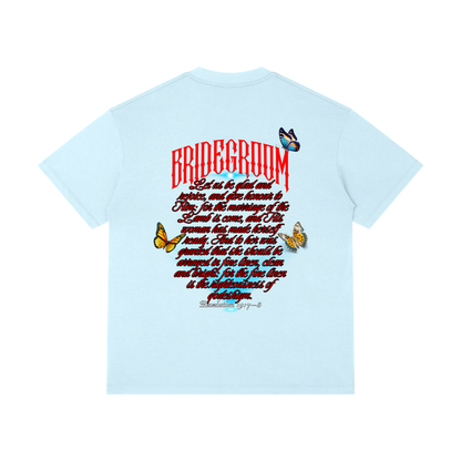 100 percent cotton,faith-based apparel,set apart clothing,righteouswear,scripture apparel,t-shirt,classic tee,regular fit tee,revelation 19 7 8,marriage of the lamb