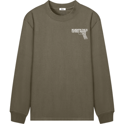 HeritageClothingCo.,heritageclothingco,Yahuah,Yahusha,100% Cotton,Long-Sleeve,T-Shirt,Graphic Long-Sleeve,No Weapon Shall Prosper,Long-Sleeve T-Shirt
