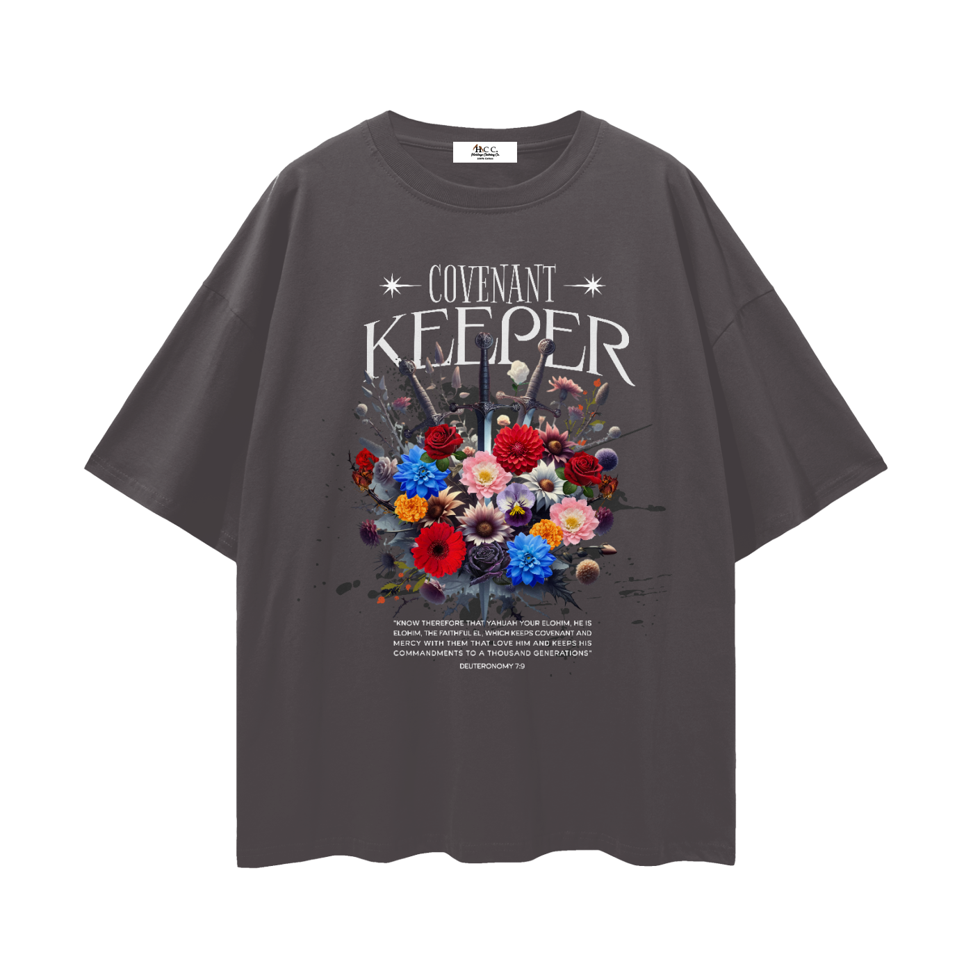 covenant keeper t shirt,deuteronomy 7 9 shirt,faith based apparel,100 percent cotton t shirt,drop shoulder tee,lightweight cotton shirt,heritage clothing co,biblical apparel,set apart clothing,israelite clothing