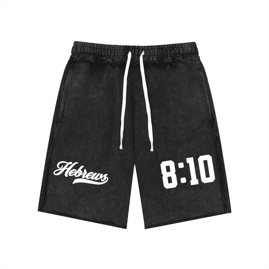 Hebrews 8:10 Vintage Wash Cotton Shorts