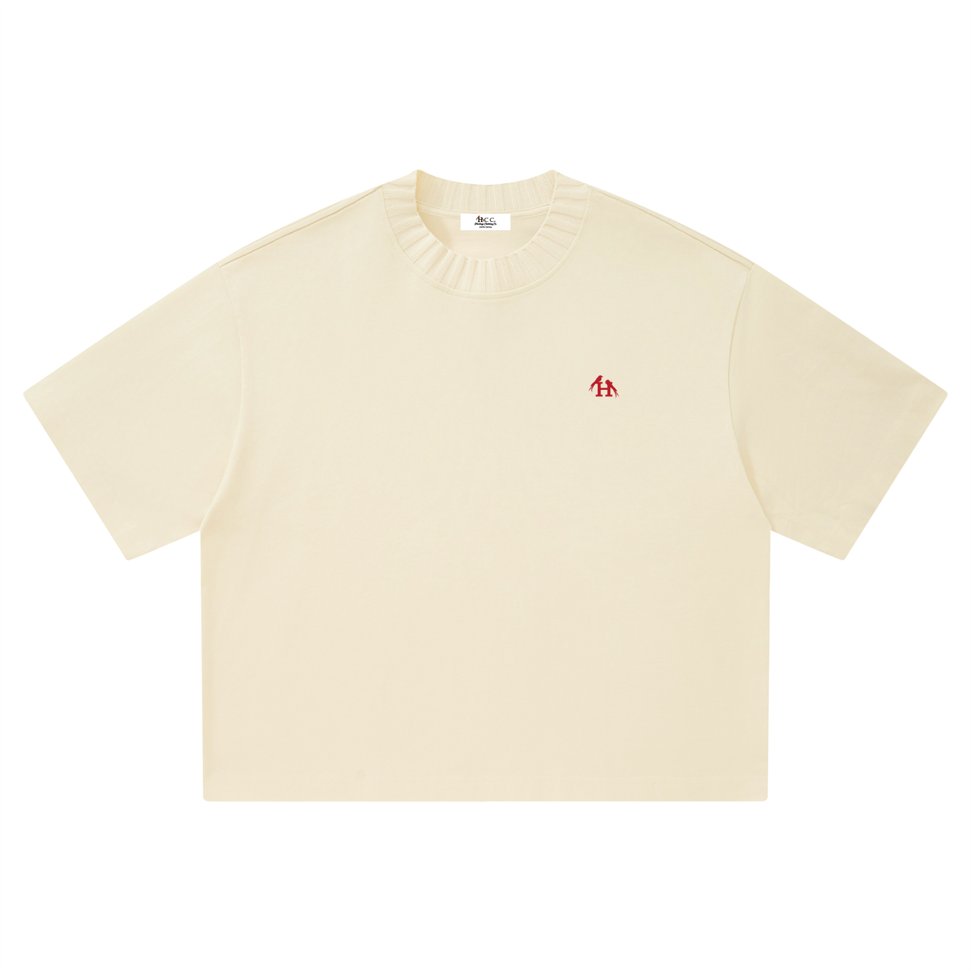 Heritage H Knitted Neck Short-Sleeve T-Shirt