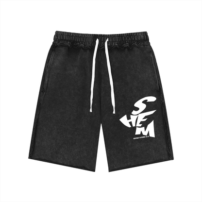 Shem,Sons of Shem,Vintage Wash Shorts,100 percent Cotton Shorts,Set Apart Clothing,Faith Based Apparel,Hebrew Heritage Clothing,Cotton Streetwear,Mens Cotton Shorts,Heritage Clothing Co