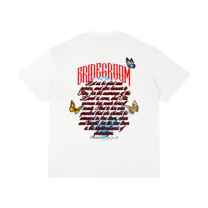 100 percent cotton,faith-based apparel,set apart clothing,righteouswear,scripture apparel,t-shirt,classic tee,regular fit tee,revelation 19 7 8,marriage of the lamb
