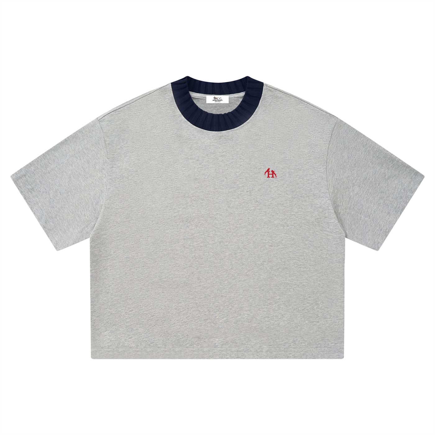 Heritage H Knitted Neck Short-Sleeve T-Shirt