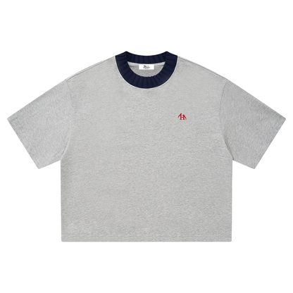 Heritage H Knitted Neck Short-Sleeve T-Shirt