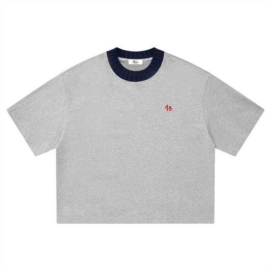 Heritage H Knitted Neck Short-Sleeve T-Shirt