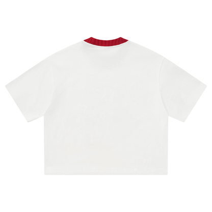 Heritage H Knitted Neck Short-Sleeve T-Shirt