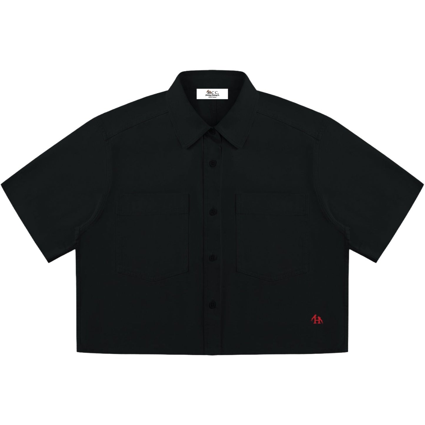 Women’s Heritage H Crop Short Sleeve Button Up Shirt