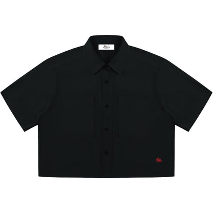 Women’s Heritage H Crop Short Sleeve Button Up Shirt