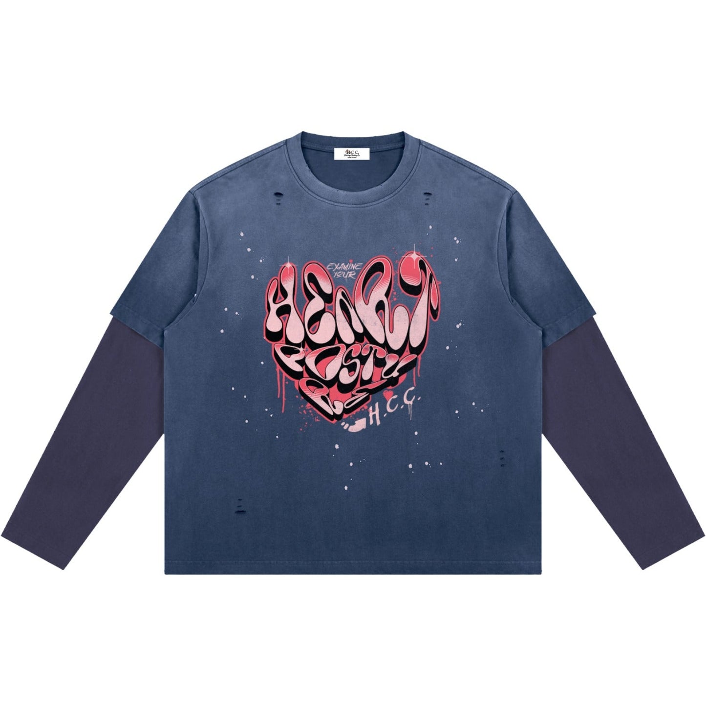Heart Posture Women's Vintage Layered T-Shirt
