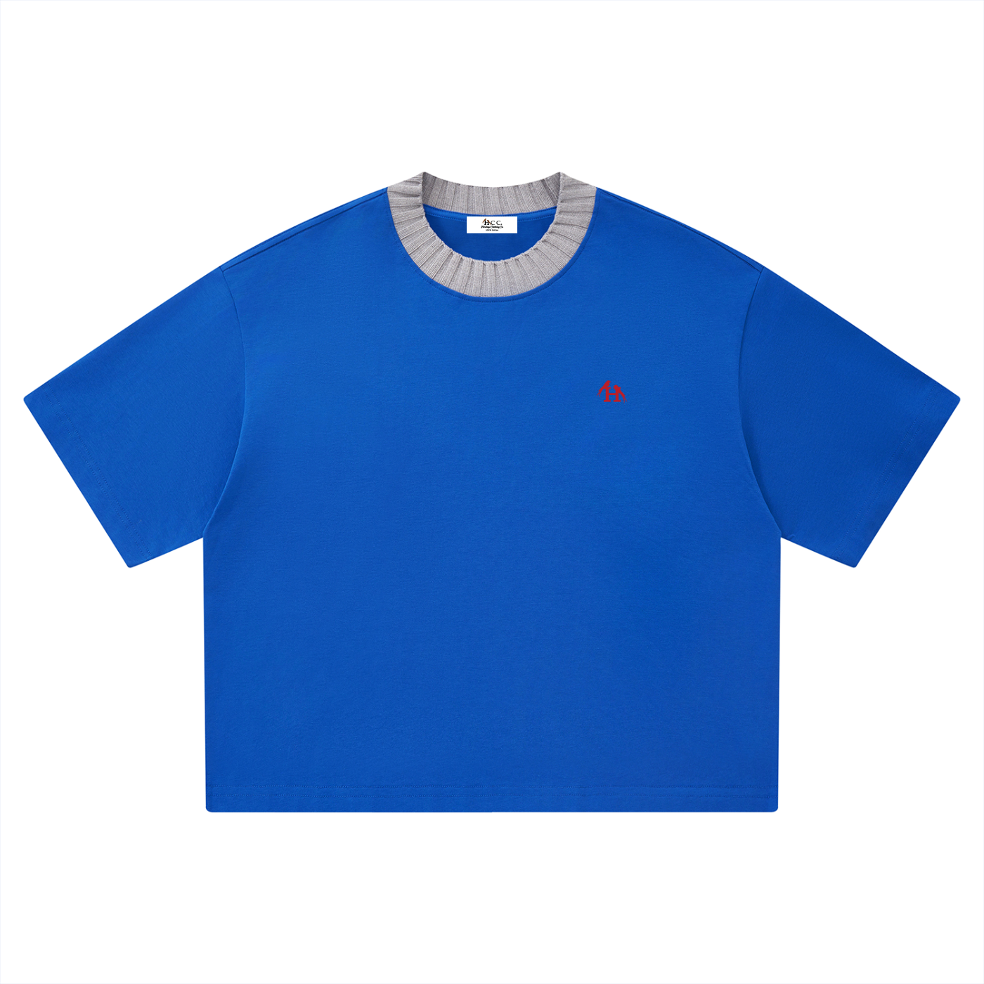 Heritage H Knitted Neck Short-Sleeve T-Shirt